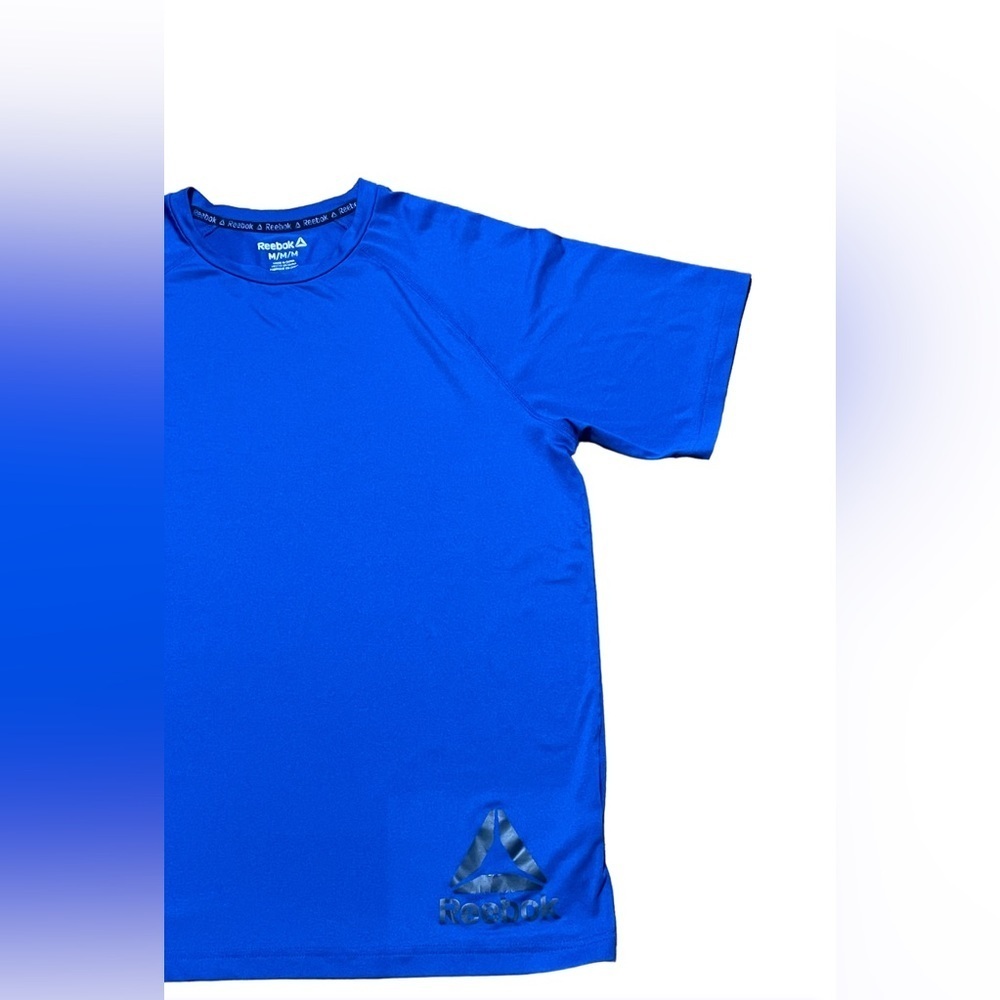 Reebok Men's Duration Quick Dry Short Sleeve Athletic T-Shirt, Up to Size M - Picture 3 of 6